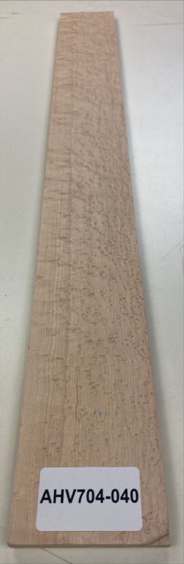 Fretboard Bird's Eye Maple white 720x81x11mm Unique Piece #040